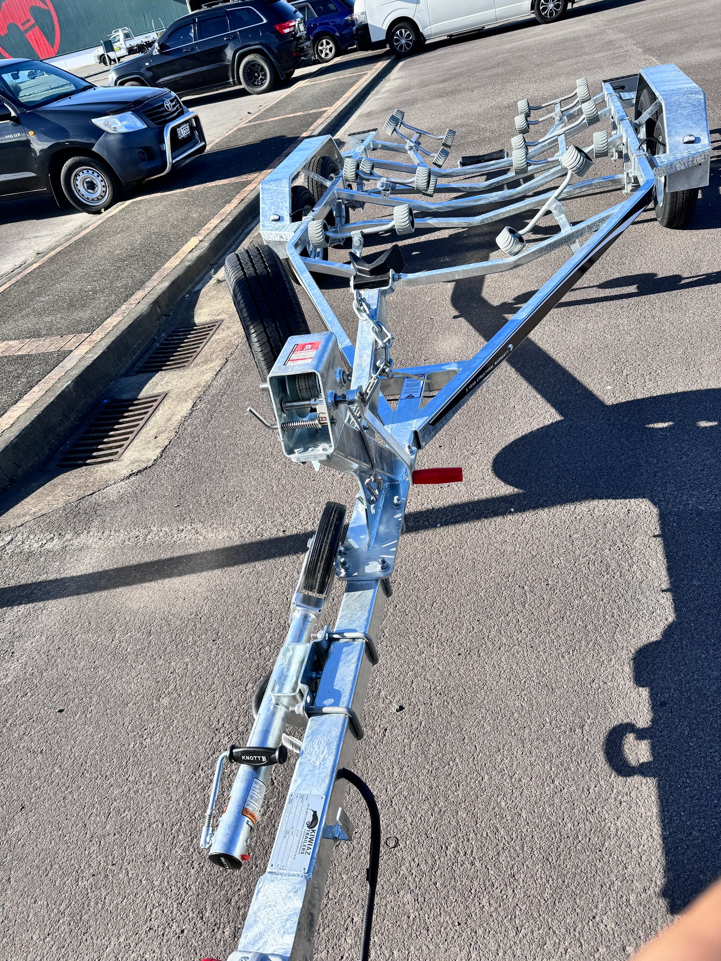 KT616 Boat Trailer - Tandem Axle - Boat size 6 - 6.5 metres