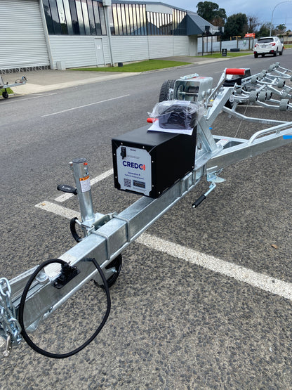 KTB795 Boat Trailer - CREDO ELECTRIC BRAKES - Tandem Axle - Boat size from 7.5 - 8 metres above