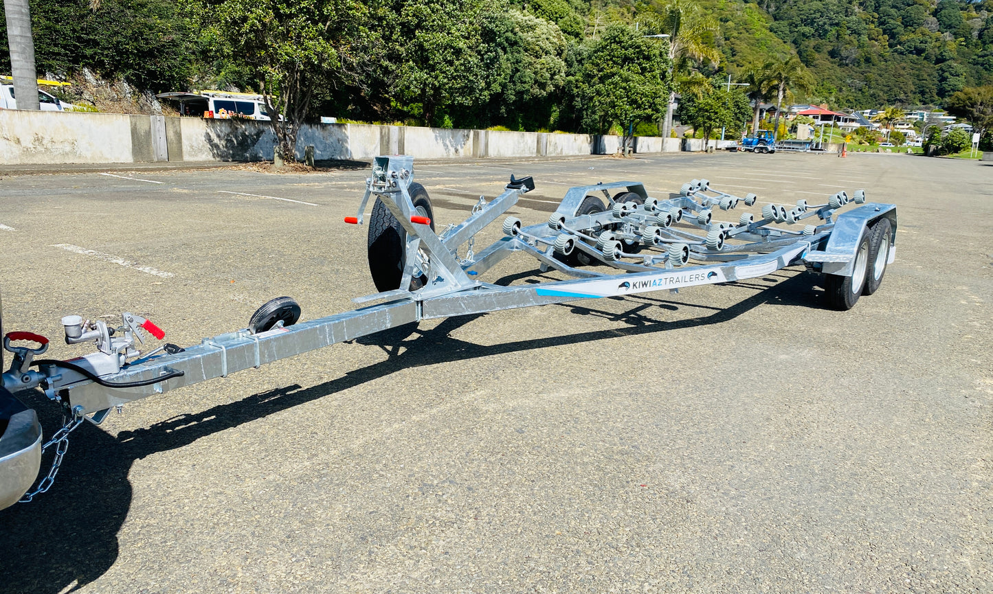 KTB745 Boat Trailer - Braked - Tandem Axle - Boat size from 7 - 7.5 metres above