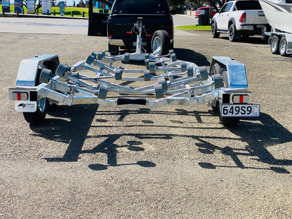 KTB745 Boat Trailer - Braked - Tandem Axle - Boat size from 7 - 7.5 metres above